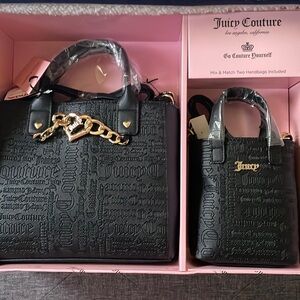 Juicy couture black Mommy and Me purse set